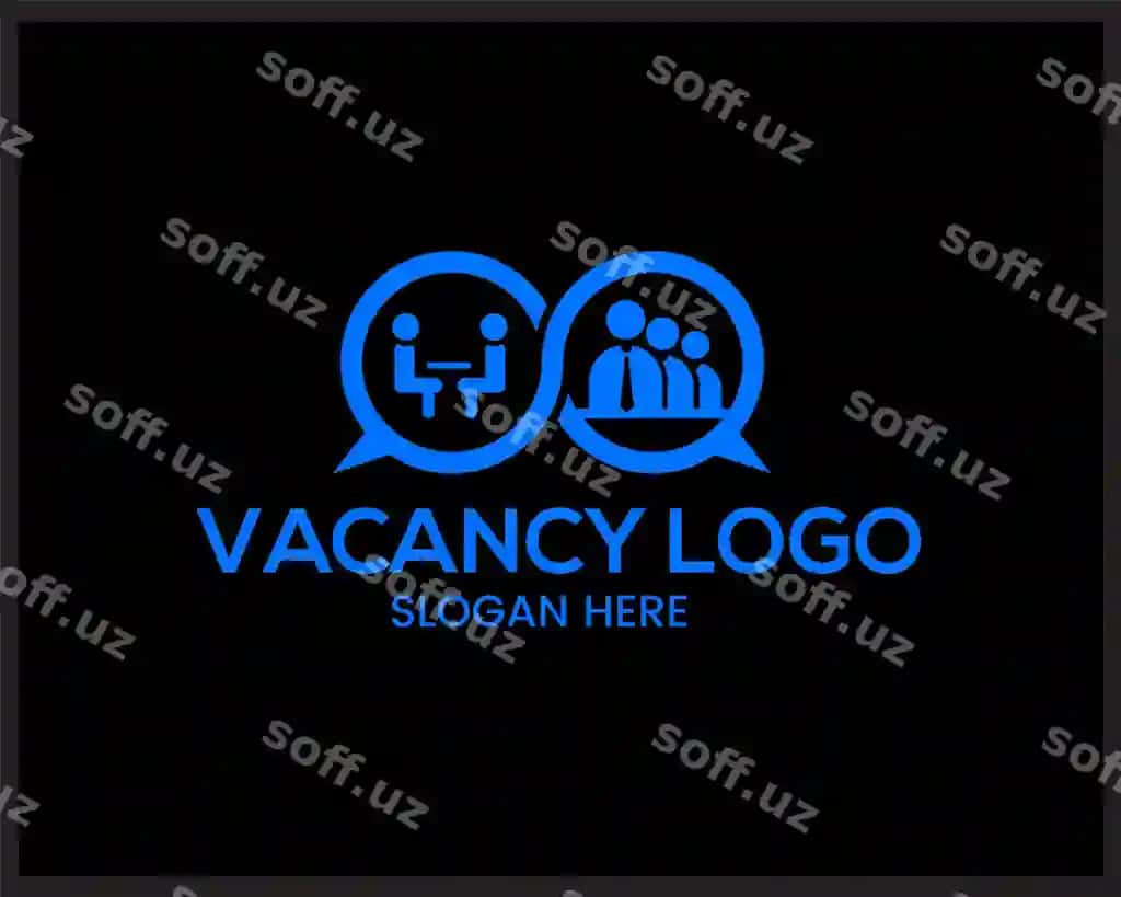 Vector bo'sh ish o'rinlari logotip qidirish ish logotipi dizayn shabloni | Vector job vacancy logo search job logo design template