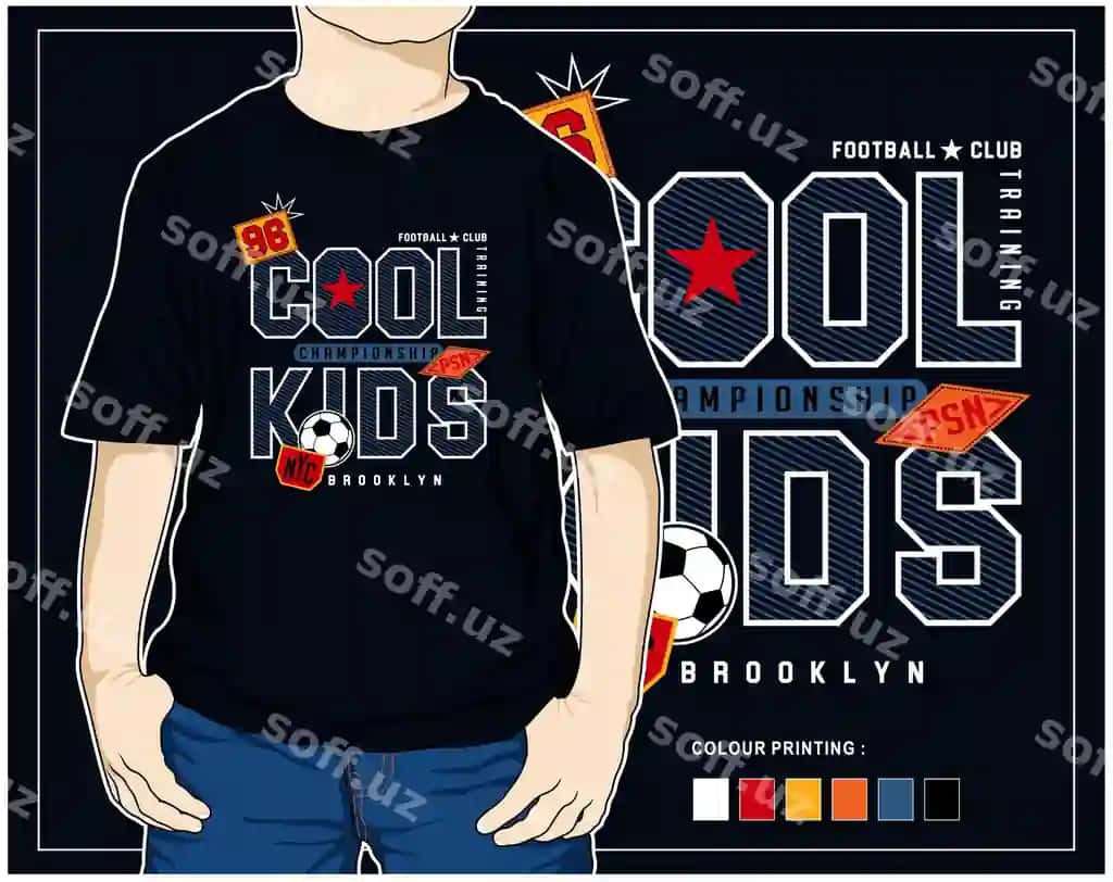So'nggi bolalar uchun vektor illustratsiyasi dizayn grafik bosqich | Cool kids vector illustration design graphic print