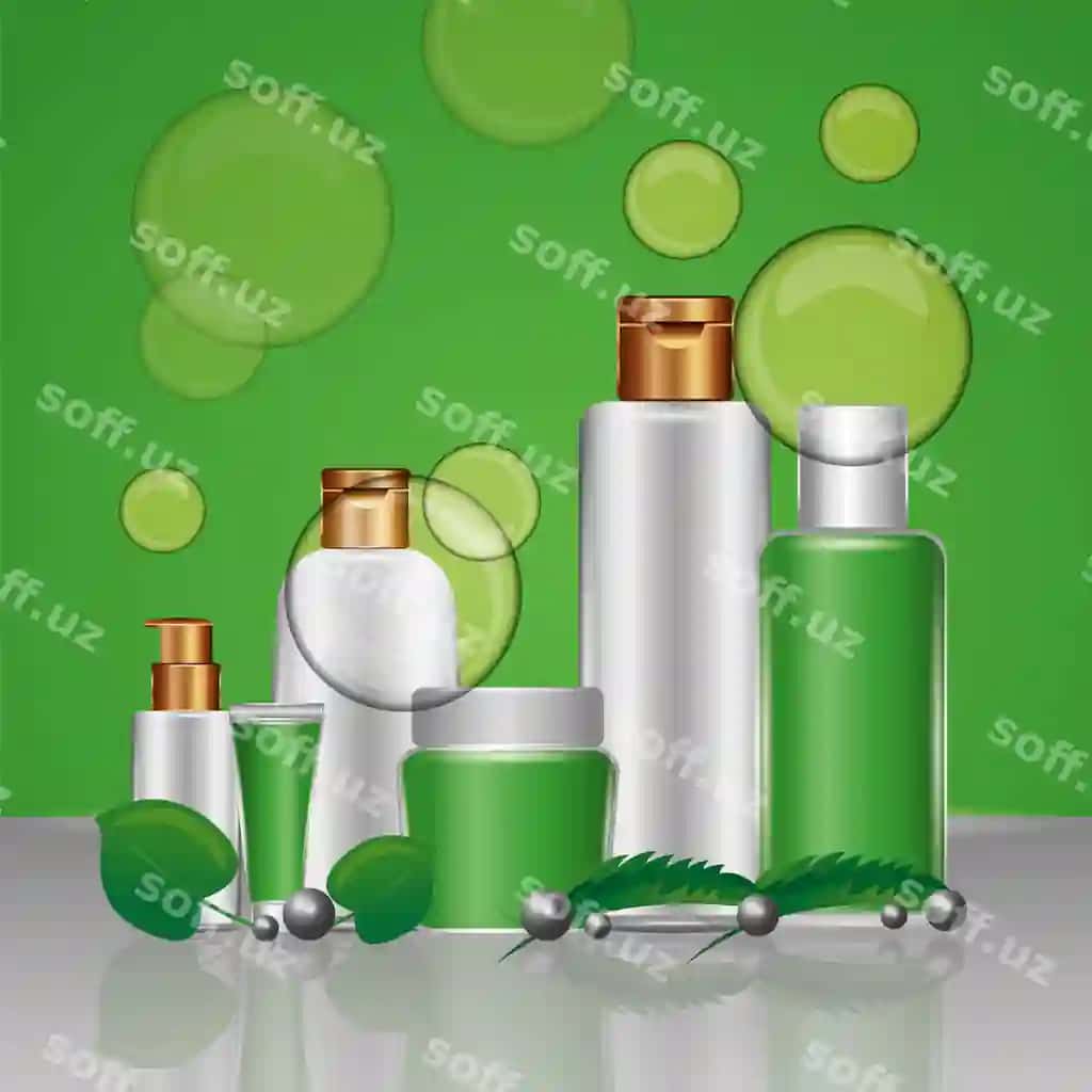 Organik soying qadoqlash gigiena bitkali to'plam | Organic cosmetic packaging hygiene herbal collection