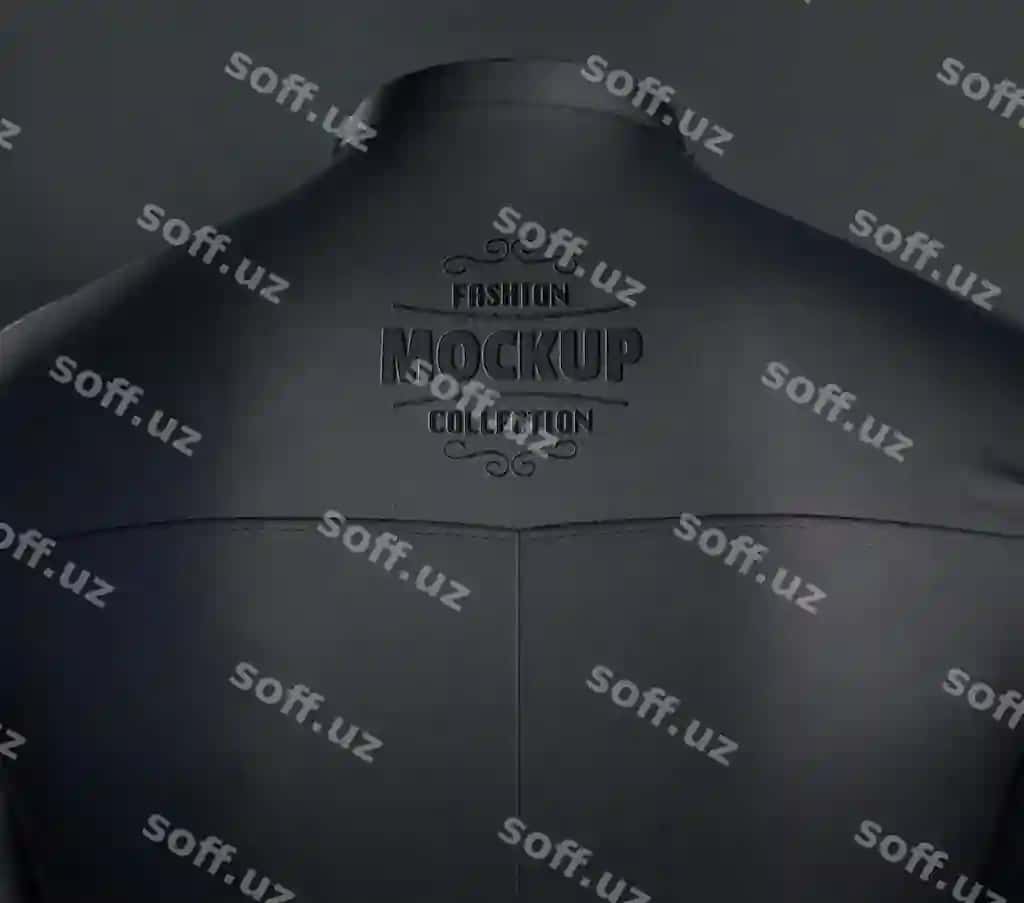 Erkak teri choylak mockup dizayni | Man leather jacket mockup design