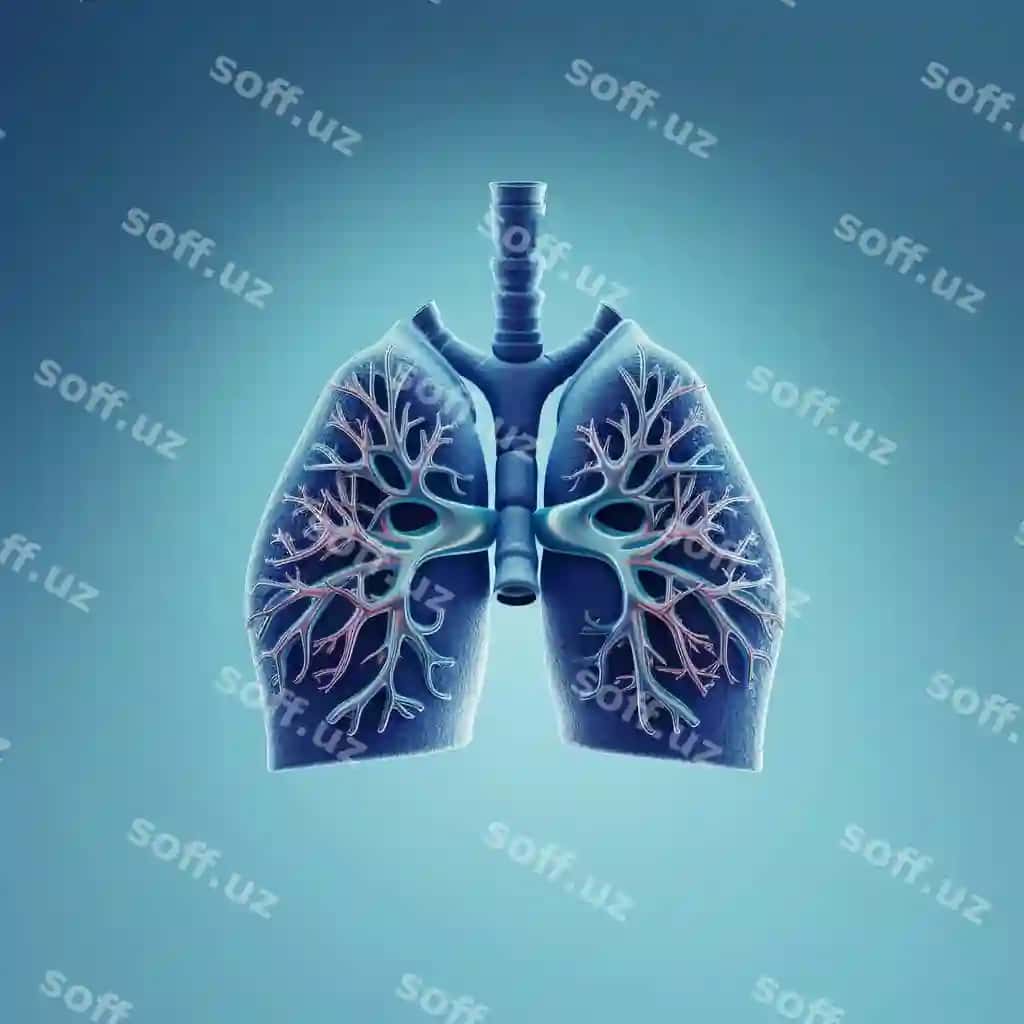 Ko'k orqa fonda bilan rasm o'löjlar so'z o'löj it | Blue background with picture lungs word lung it