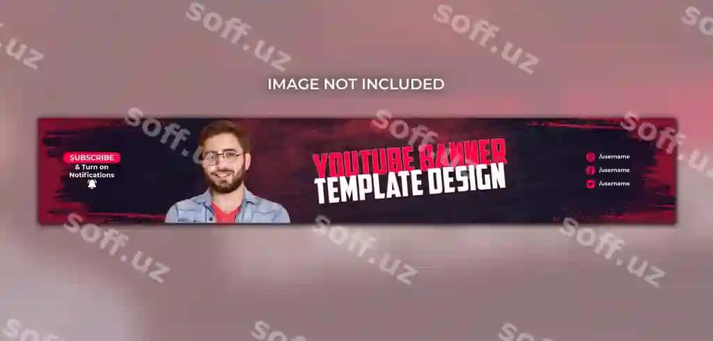 Professional youtube banner cover ijtimoiy tarmoqlar psd shablon | Professional youtube banner cover social media psd template