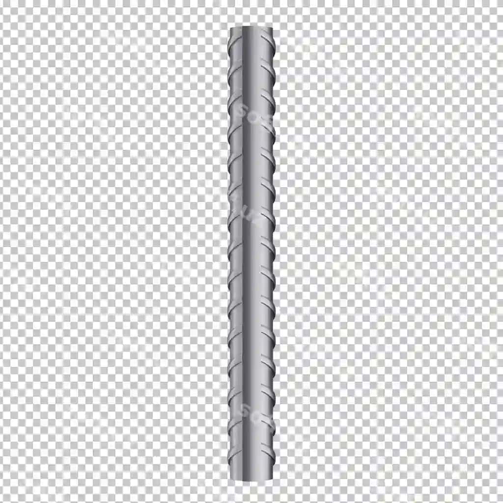 Agora para temir armatura 3D render oshiq fon bilan | Agora para iron reinforcing bar 3d render with transparent background