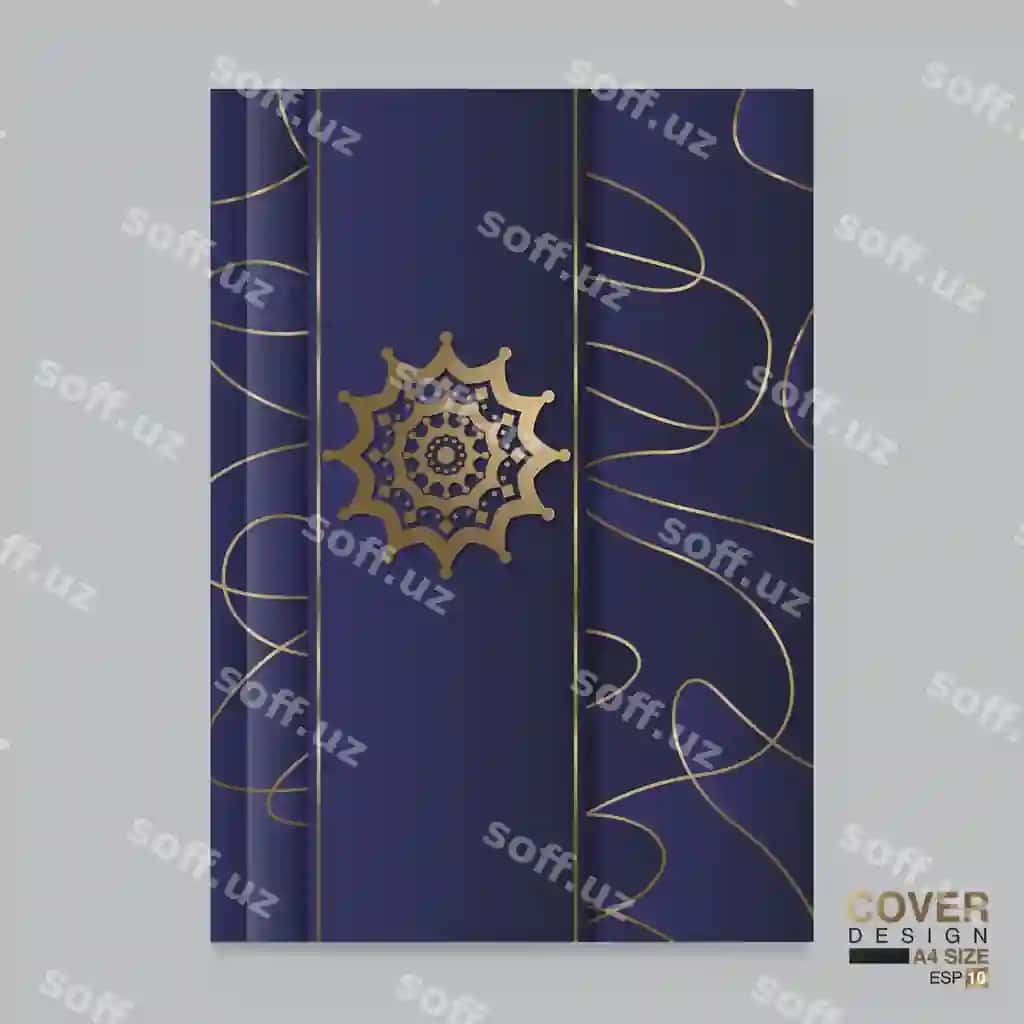 Yillik hisobot muommo dizayni vektor shablon broshyurleri | Cover design annual report vector template brochures