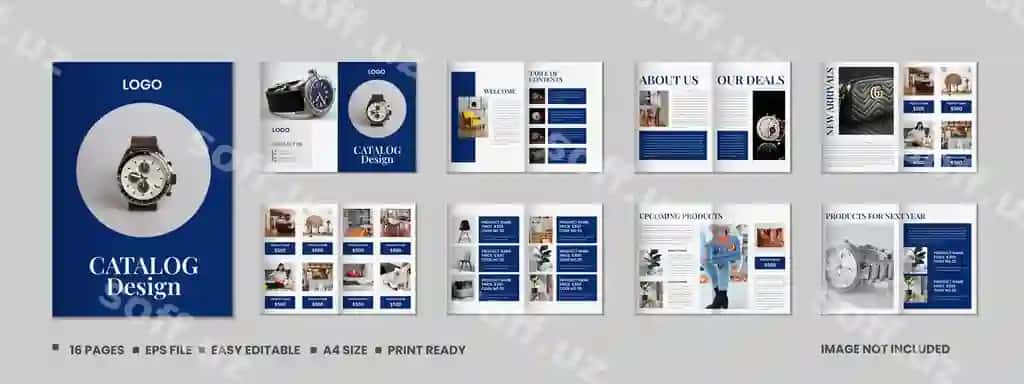 Mahsulot katalogi dizayni katalog shabloni dizayni | Product catalog design catalogue template design