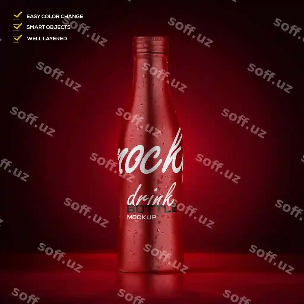 Cola shirinlik mockupi | Cola bottle mockup