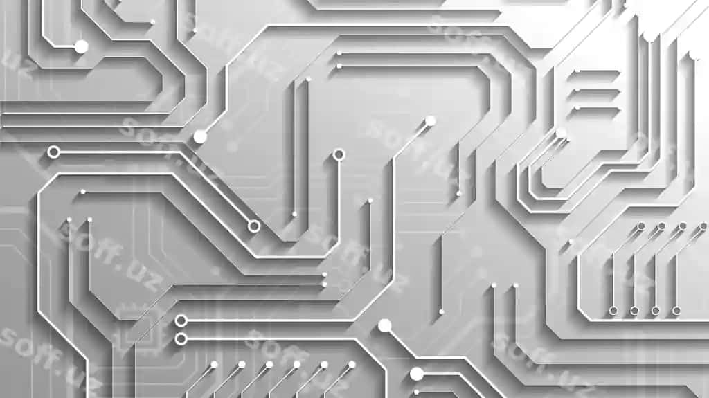 Mikroschema texnologiyasi orqa fon yuqori texnologiya raqamli ma'lumotlar bog'lanishi bilan | Circuit technology background with hi tech digital data connection