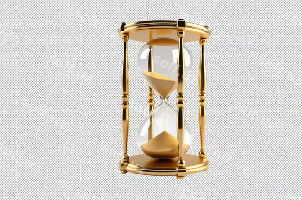 Chiroyli soat qutisi o'tpash to'plari bilan | Elegant hourglass with golden sands