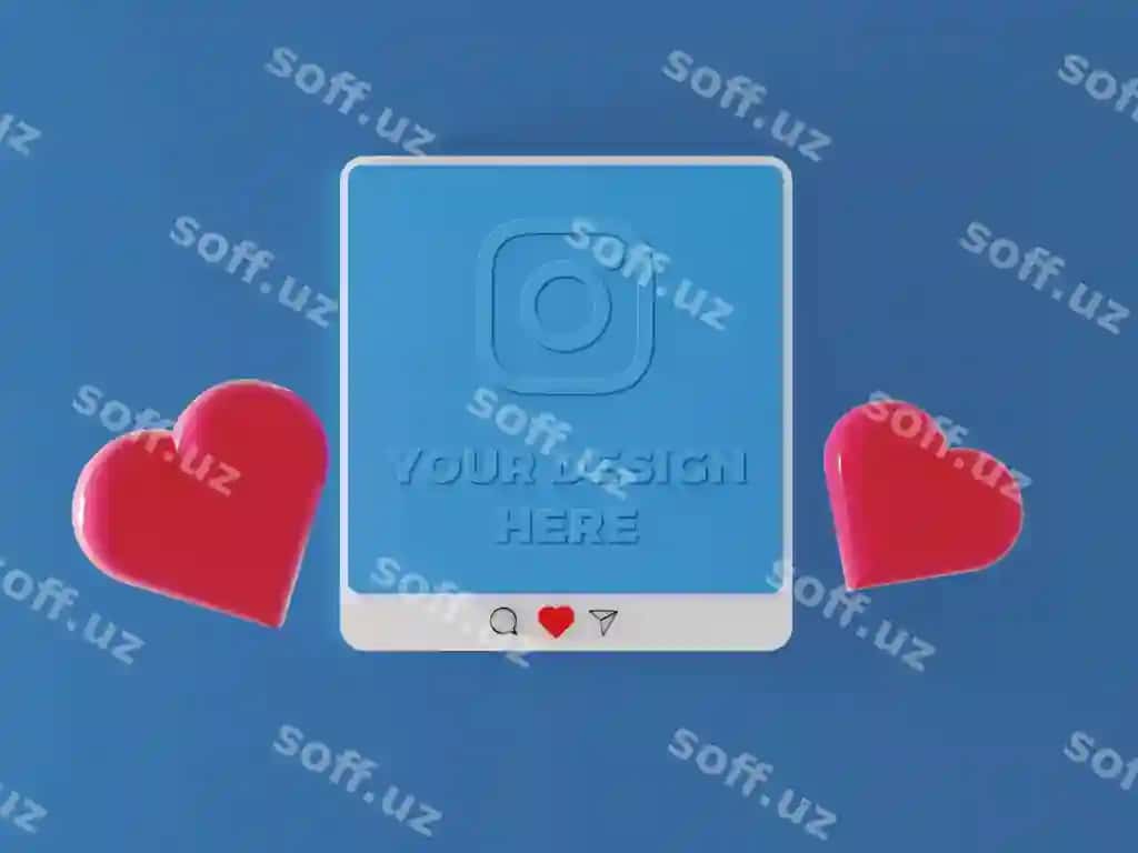 3d mock up ijtimoiy tarmoqlar posti | 3d mock up social media post