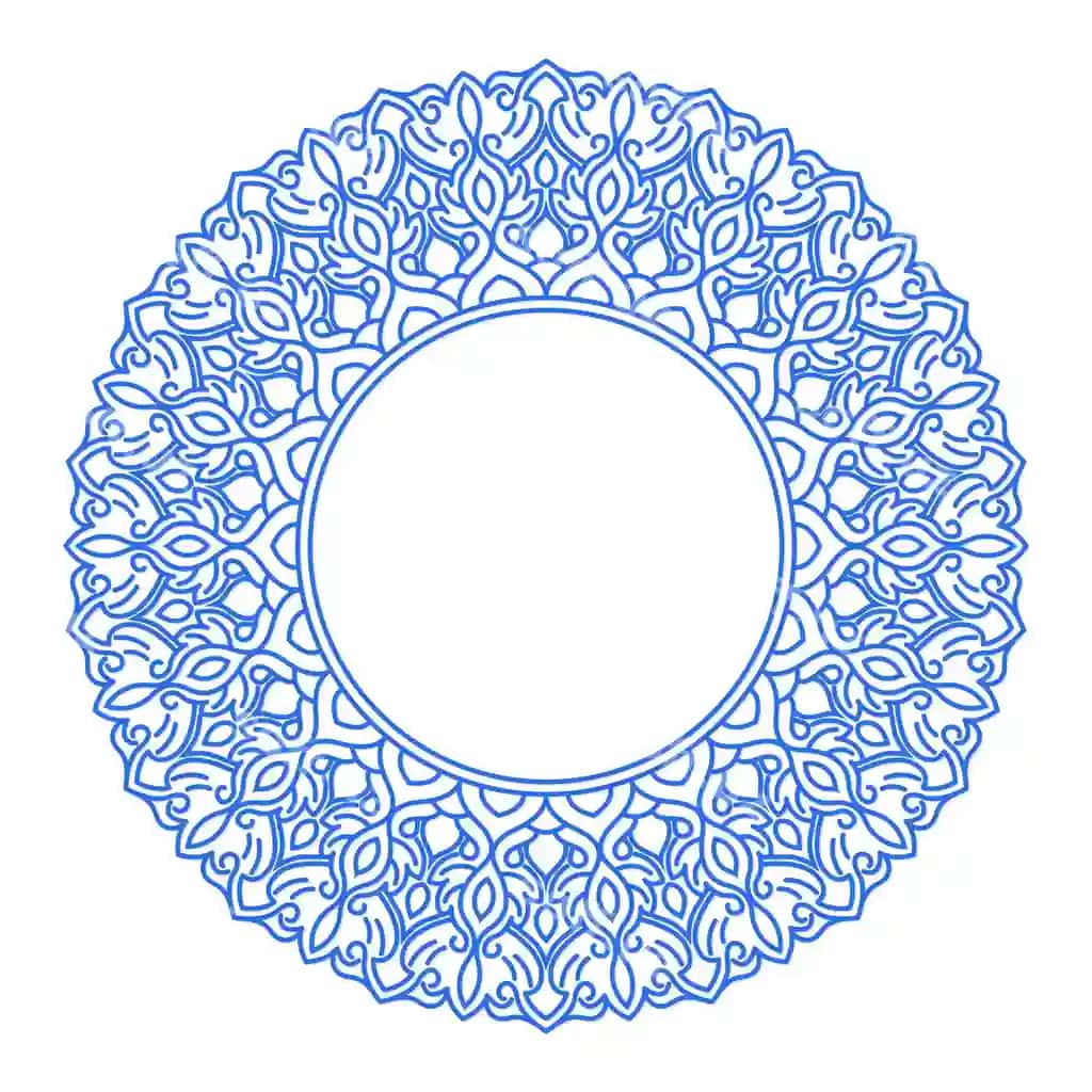Chizgi san'ati mandala etnik uslubdagi naqsh dizayni | Line art mandala ethnic style pattern design