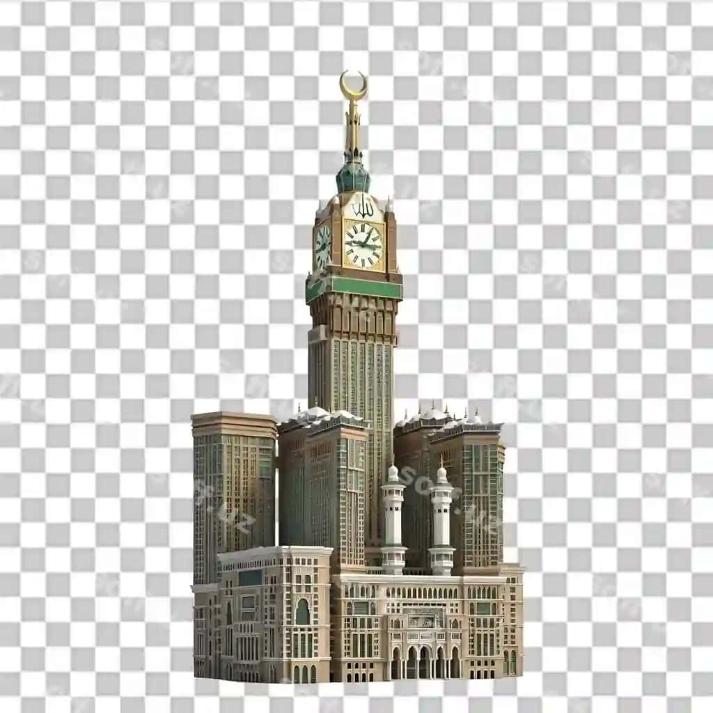 Abraj al-Bait soat minorasi kompleks Mekka, Saudi Arabiya | Abraj al bait clock tower complex mecca saudi arabia