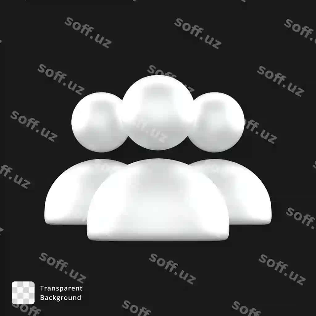 3d ikonqa oq foydalanuvchilar | 3d icon white users