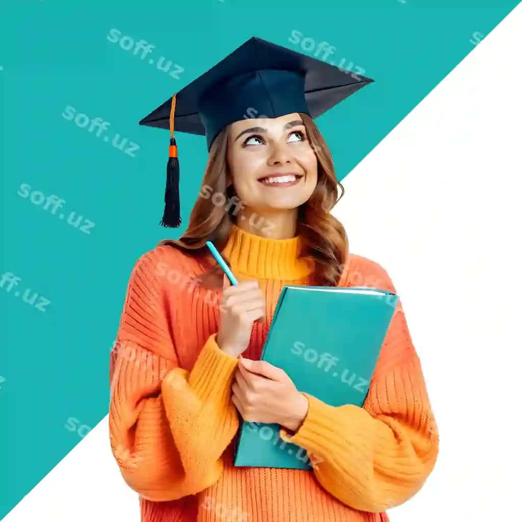 Magistratura talabasi kitob bilan | Graduate student with book