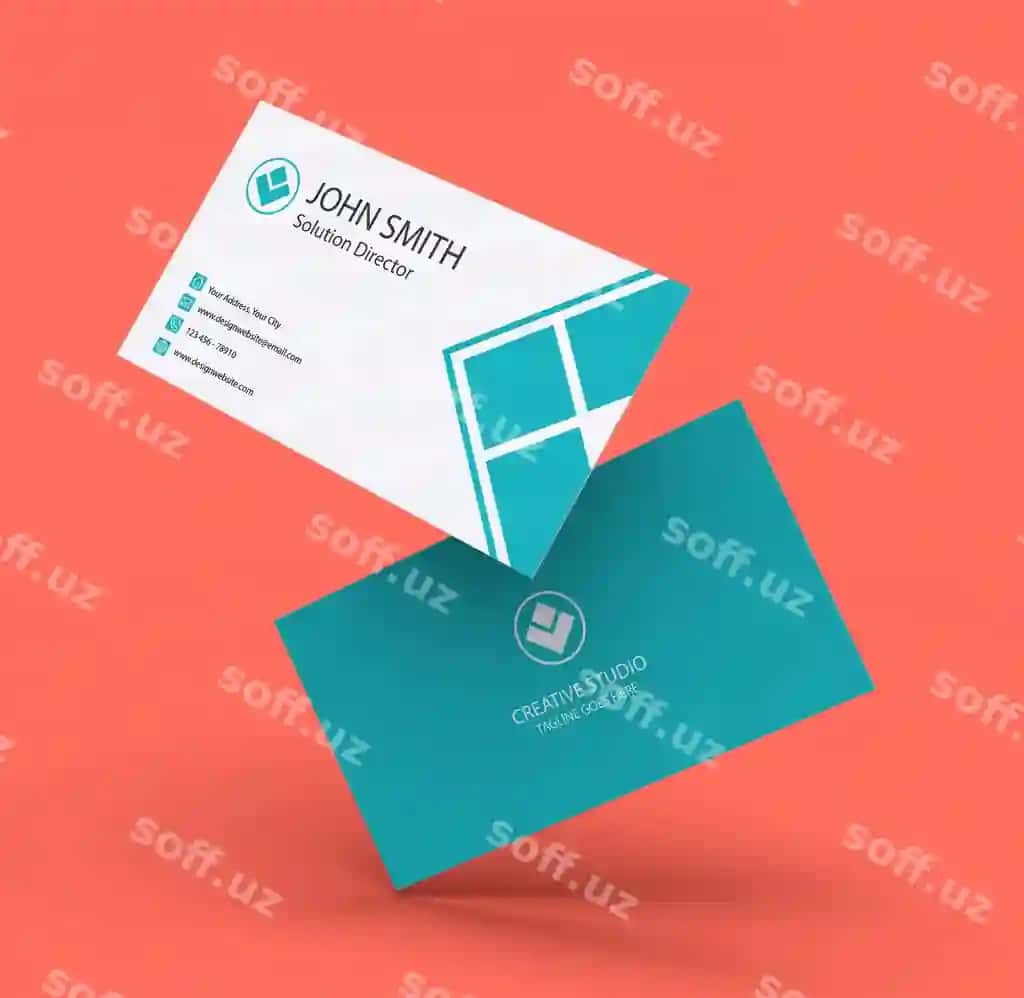 Bisnes karta mockup | Business card mockup