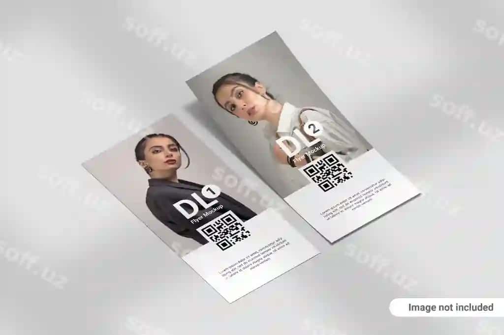Flyer mockup portreti | Potrait dl flyer mockup