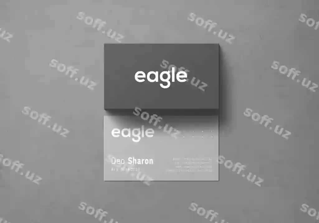 Elegant Qorong'i Biznes Karta Namunasi | Elegant dark business card mockup