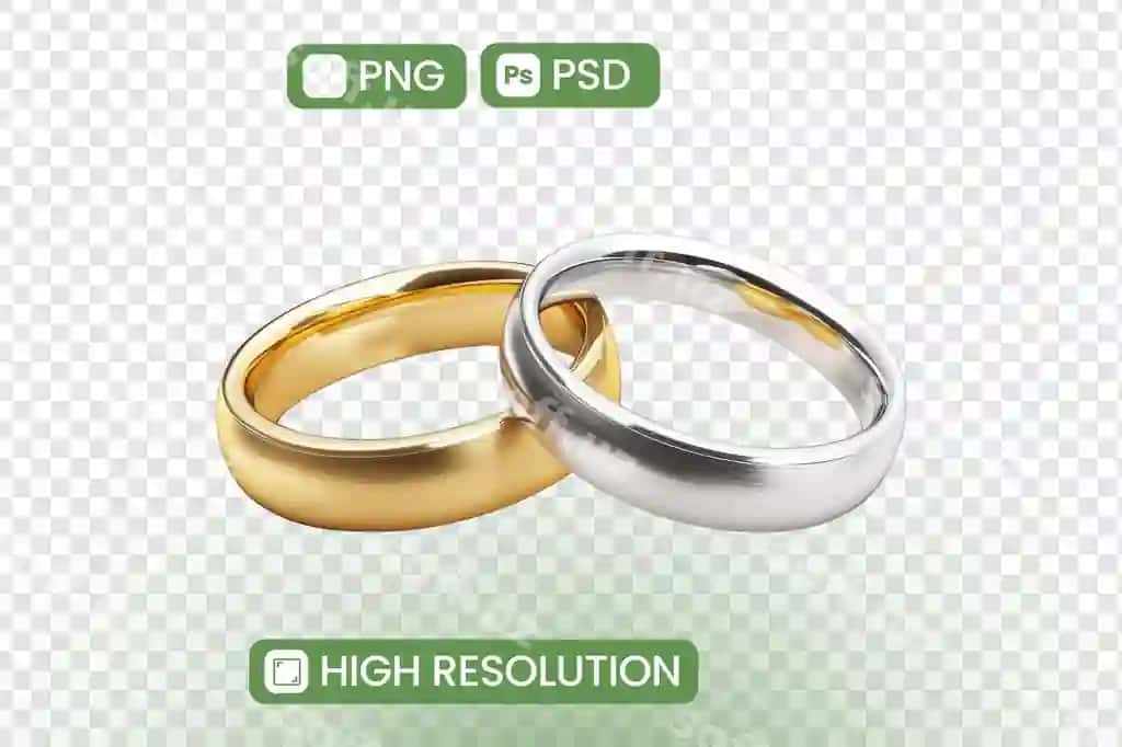 Kashf eting yuqorirezolyutsiya oltin kumrush turmush qurovlari ramz majburiyat | Discover highresolution gold silver wedding rings symbol commitment