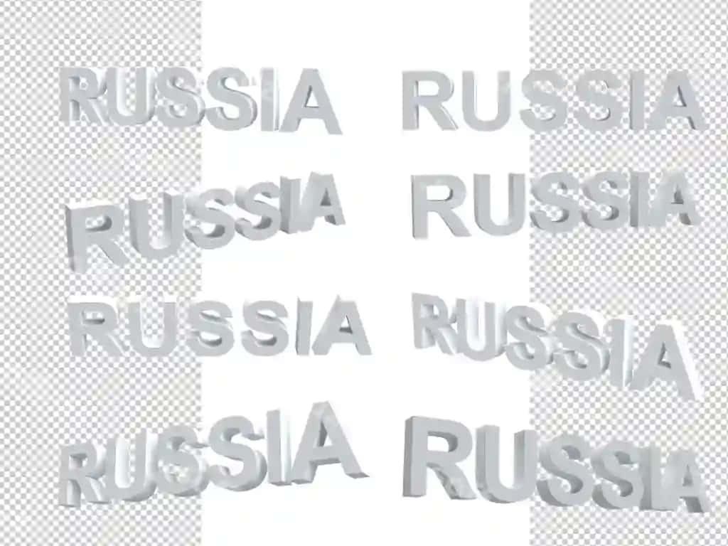 Rusiya 3D matn to'plami | Russia 3d text set