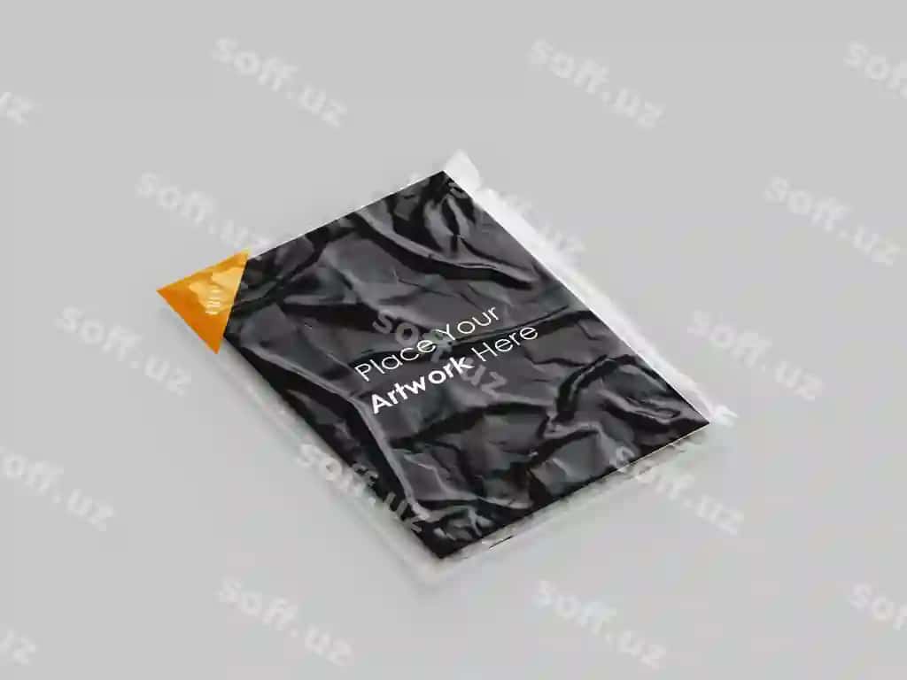 Plastik qop rasmli kitob qop bilan, o'zingizning mockingizga so'zlar | Plastic cover with picture book cover that says tp your own mockup