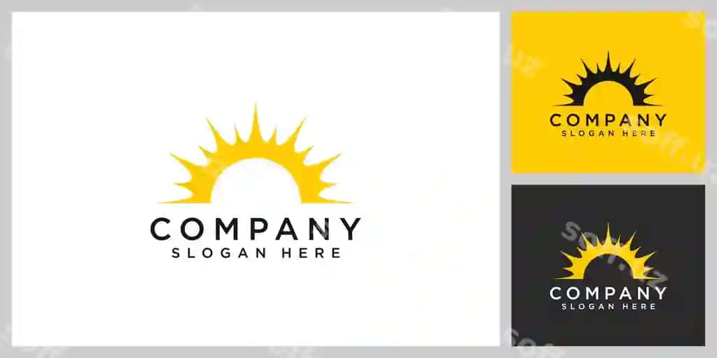 Quyosh logotip vektor ikonka dizayni chiziqlı | Sun logo vector icon design linear