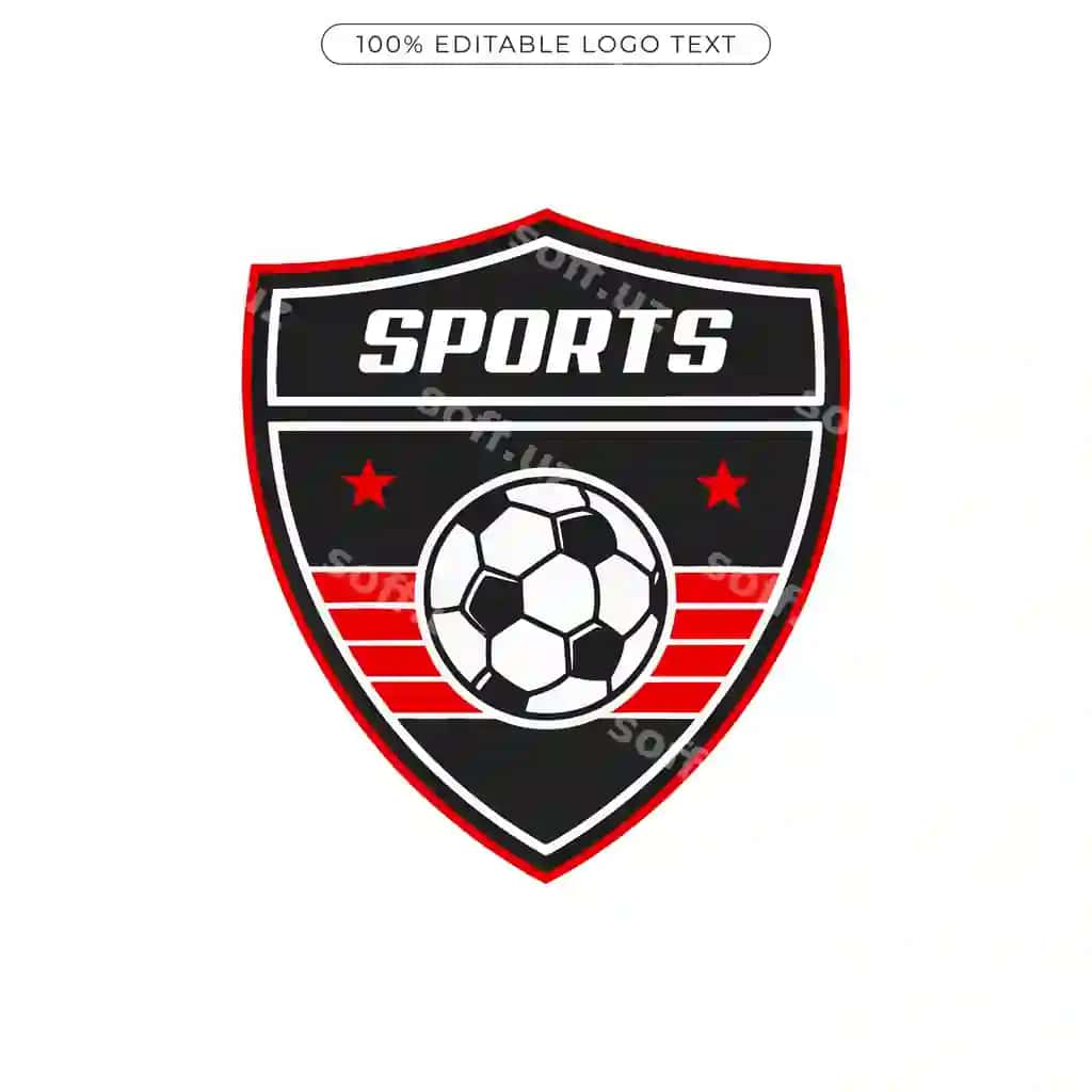 Futbol sport logotipi nishoni | Soccer sports logo badge
