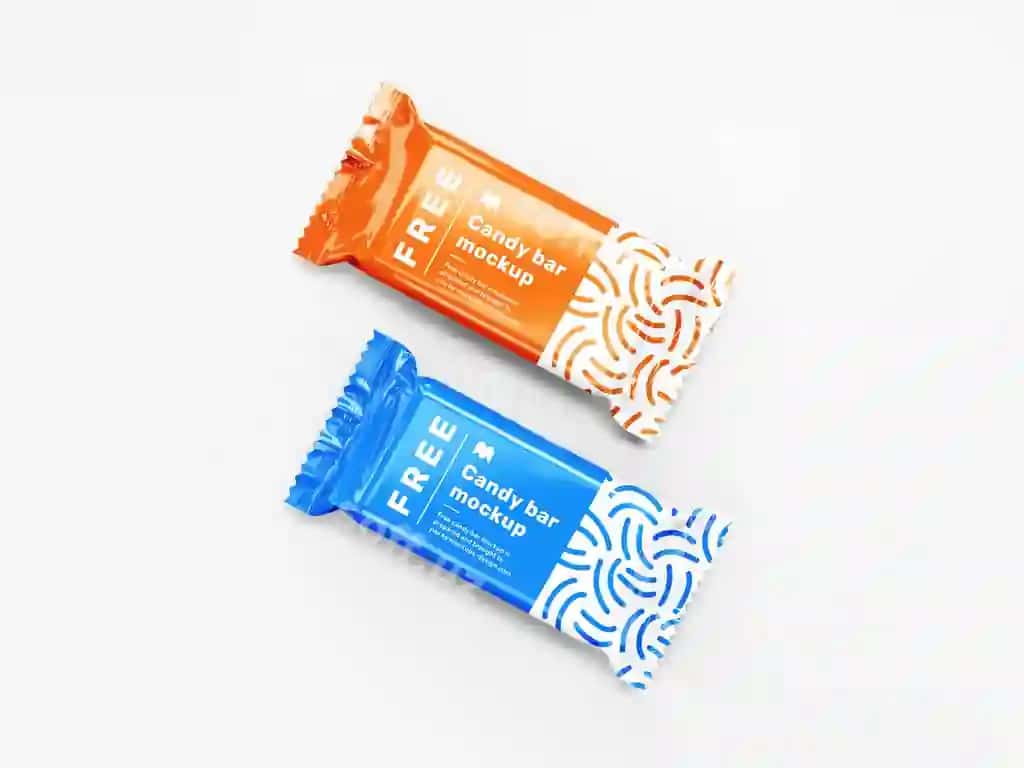 Candy bar qadoqlash maketi | Candy bar packaging mockup
