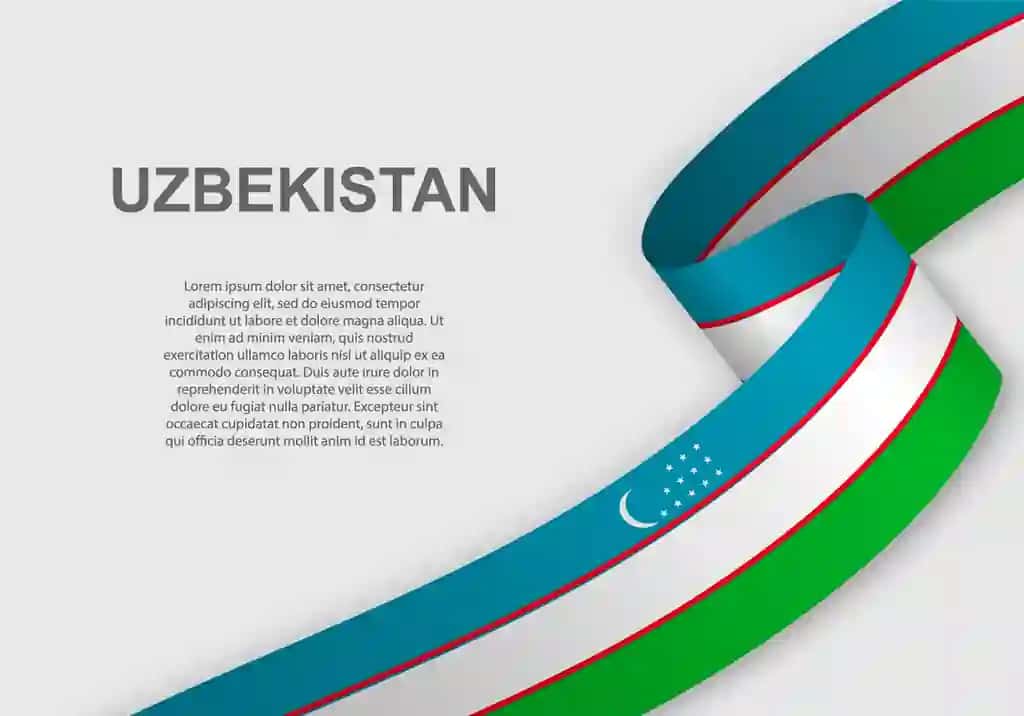 O'zbekiston bayrog'i hilpirayapti | Waving flag uzbekistan
