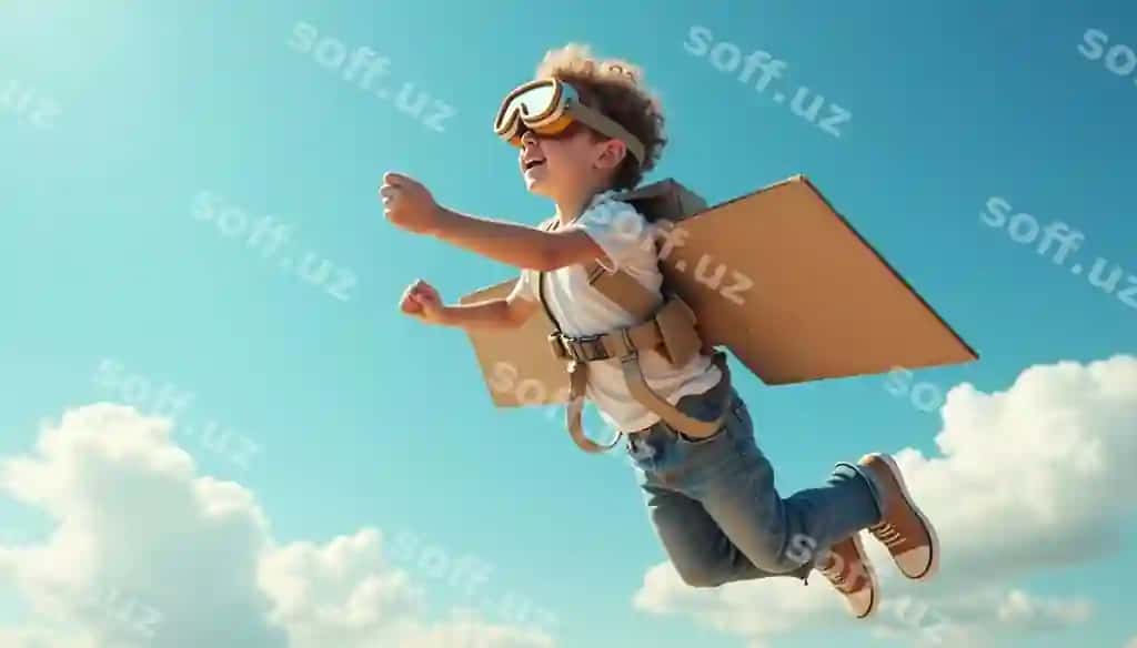 O'g'il ko'z qoralama bilan doskada "it" so'zi | Boy with goggles board with word it
