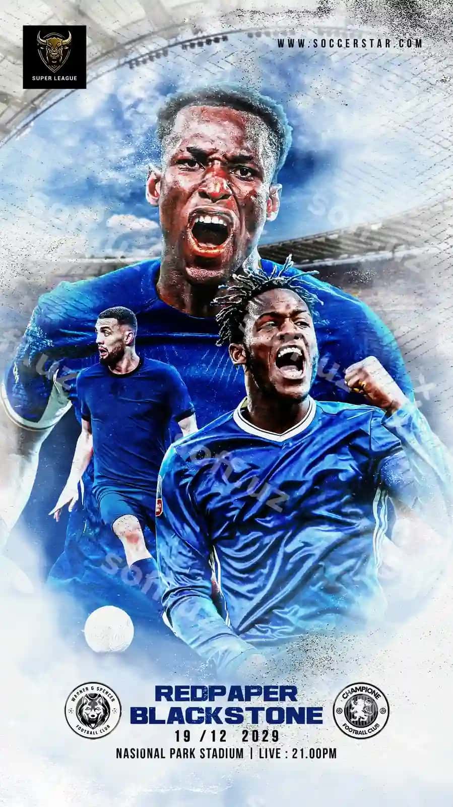 Futbol musobakalar kun flyeri ijtimoiy tarmoqlardagi xabar banner Instagram | Soccer sports football matchday flyer social media post banner instagram