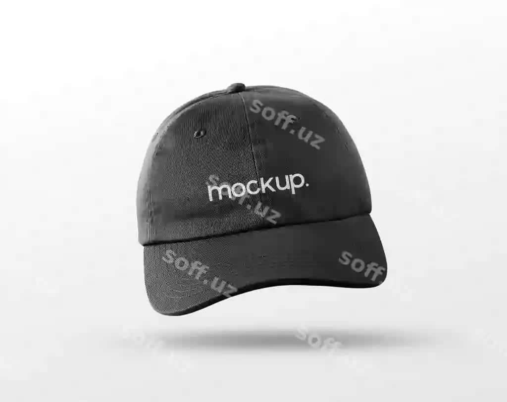 Qora kalpak mockup | Black hat mockup