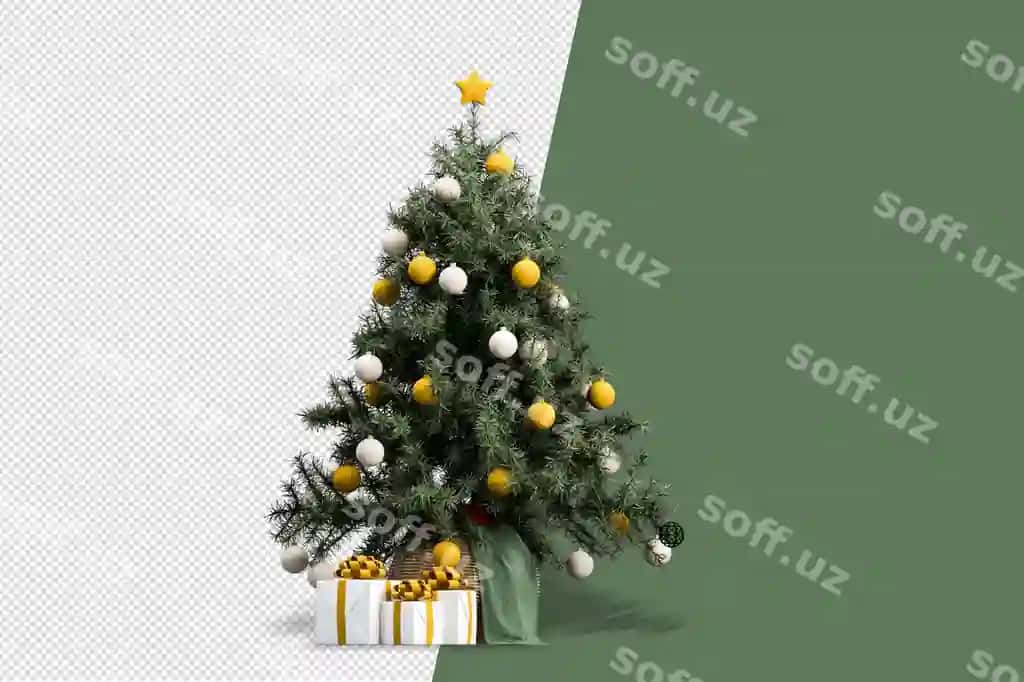 Yangi yil bezagi xona 3D renderi | Christmas decoration room 3d rendering