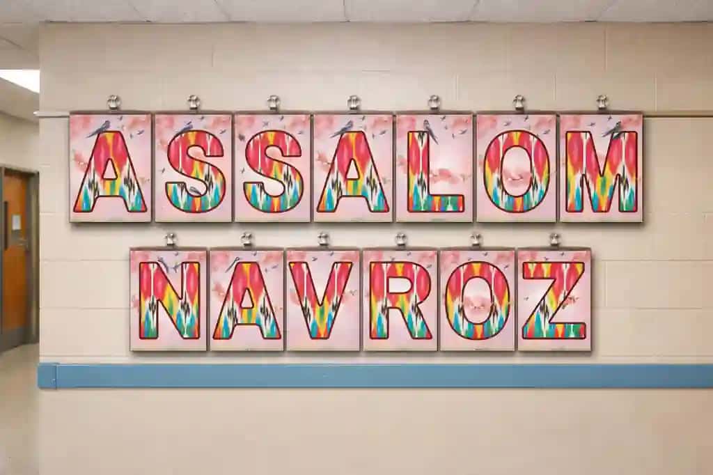 Assalomu Navroʻz harflari