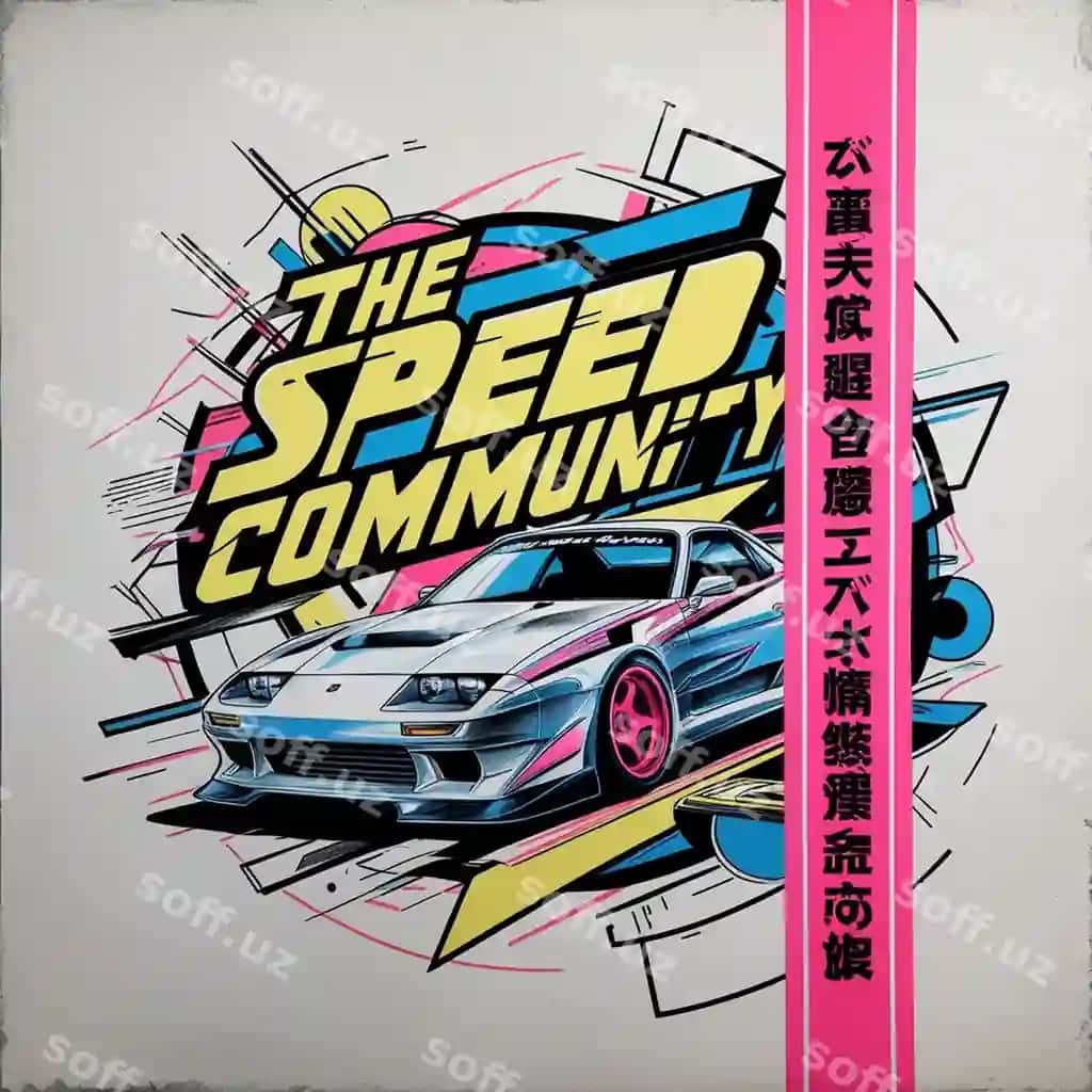 Neon drift tezligi jamoa retro kelajoniy vayblar | Neon drift speed community retrofuturistic vibes