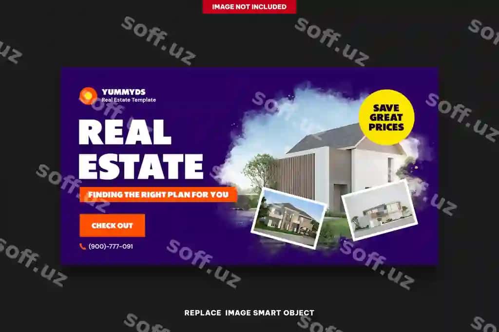 Mulklar banerlari Fb yangiliklar | Real estate banners fb newsfeed