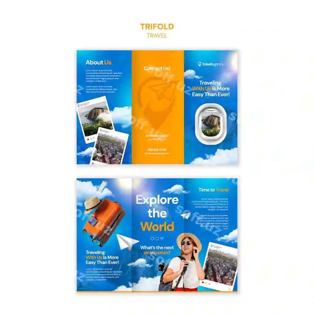 Sayohat shabloni dizayni | Travel template design