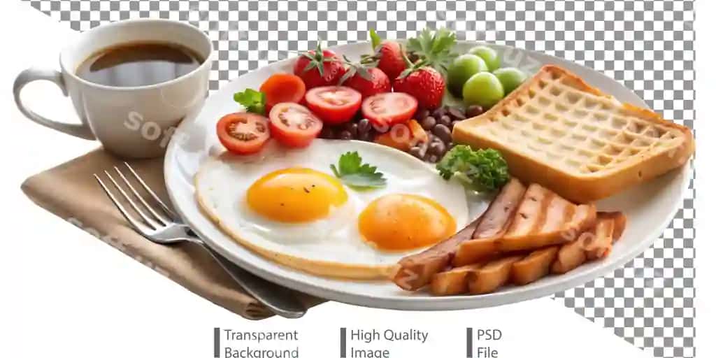 Nonushta disko kofe bilan xizmat qilishga tayyor | Breakfast plate with coffee ready be served