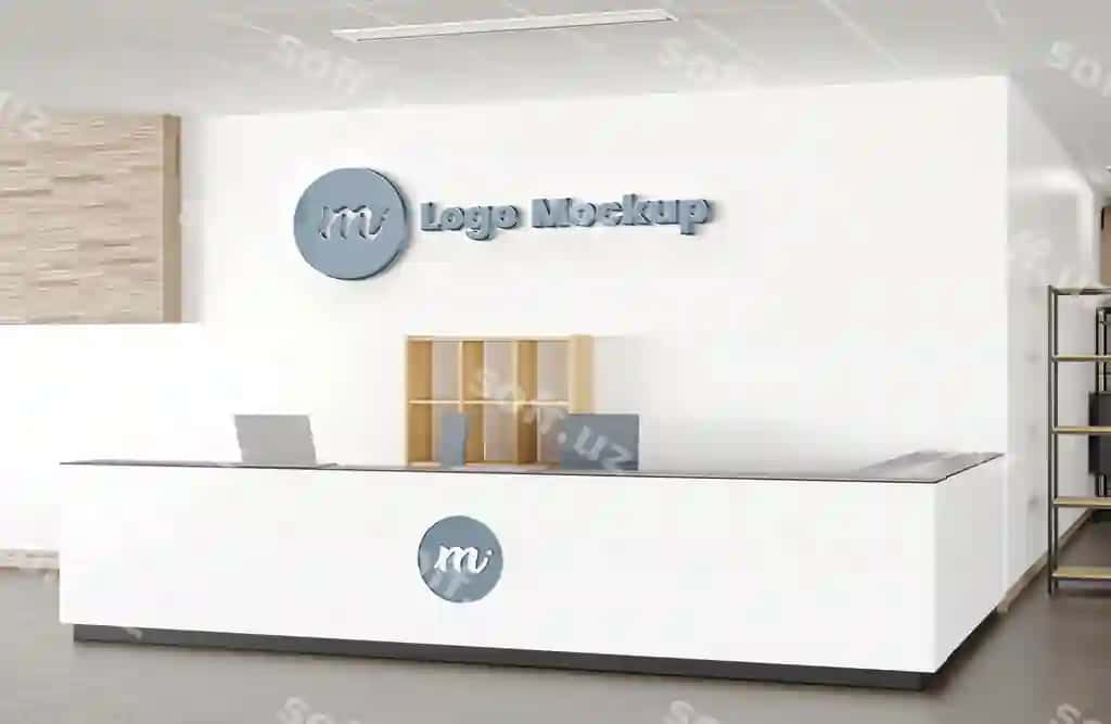 Ofisni qabul qilish maketi dizayni | Office reception mockup design
