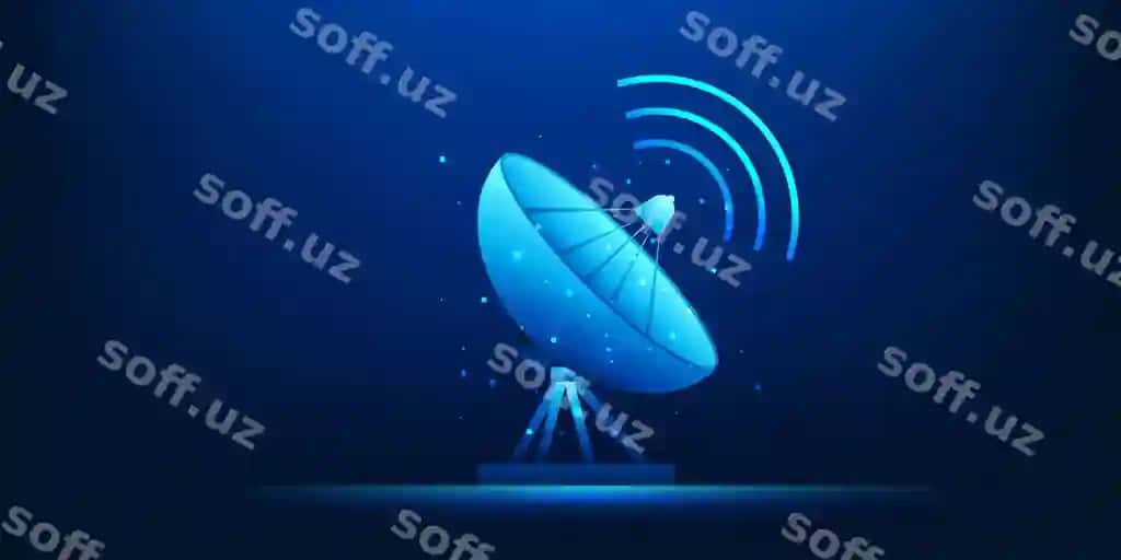Satelit antena signallar uzatish orqa fon faza aloqa | Satellite dish signal transmission background space communication