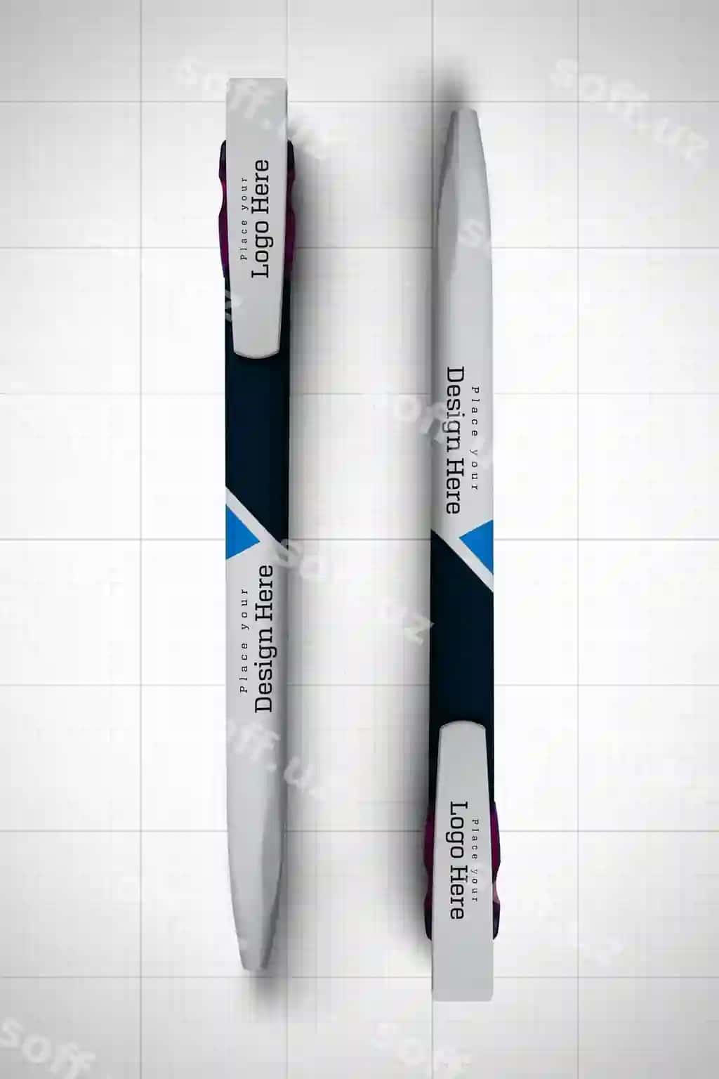 Ikkita ruchka mockup | Two pens mockup