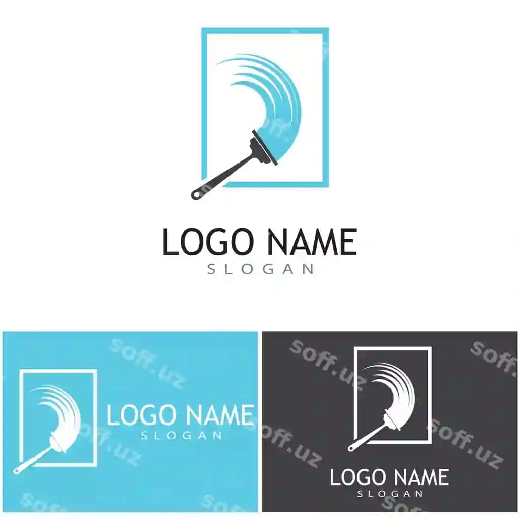 Tozilash xizmati logotip ikonka vektor shablon | Cleaning clean service logo icon vector template