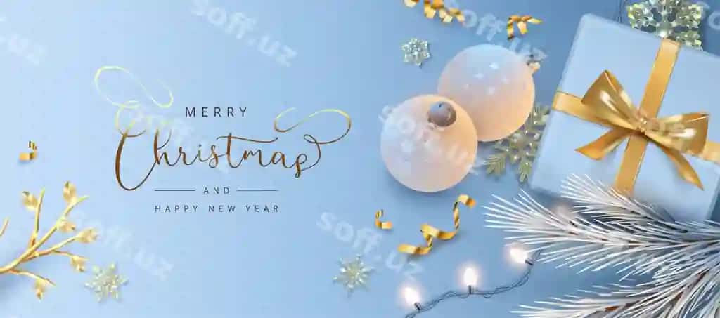 Yangi yil va Christmas banneri | Christmas new year banner