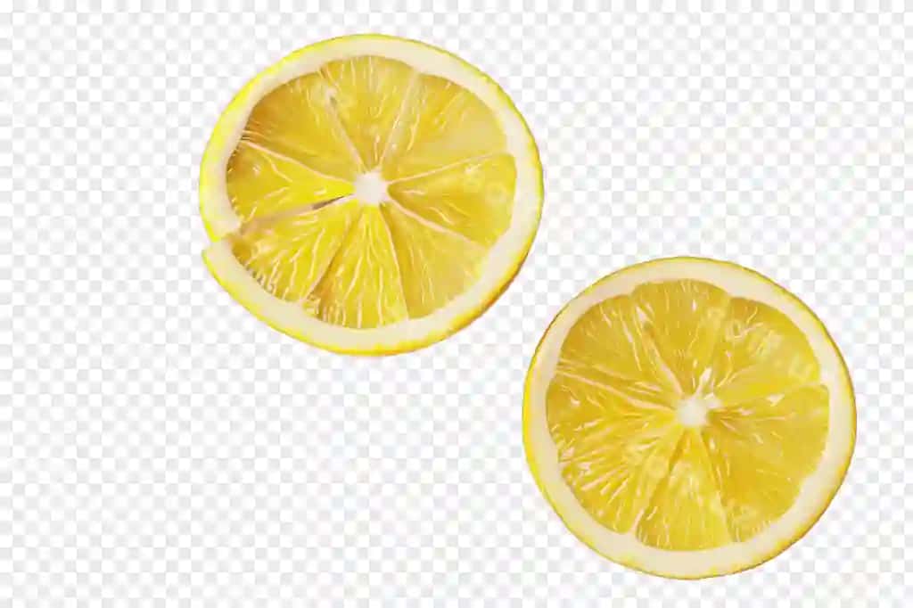 Meyer limondi haqiqiy meva sog'xona ovqat ajraltirilgan shaffof fonda | Meyer lemon realistic fruit healty food isolated transparent background
