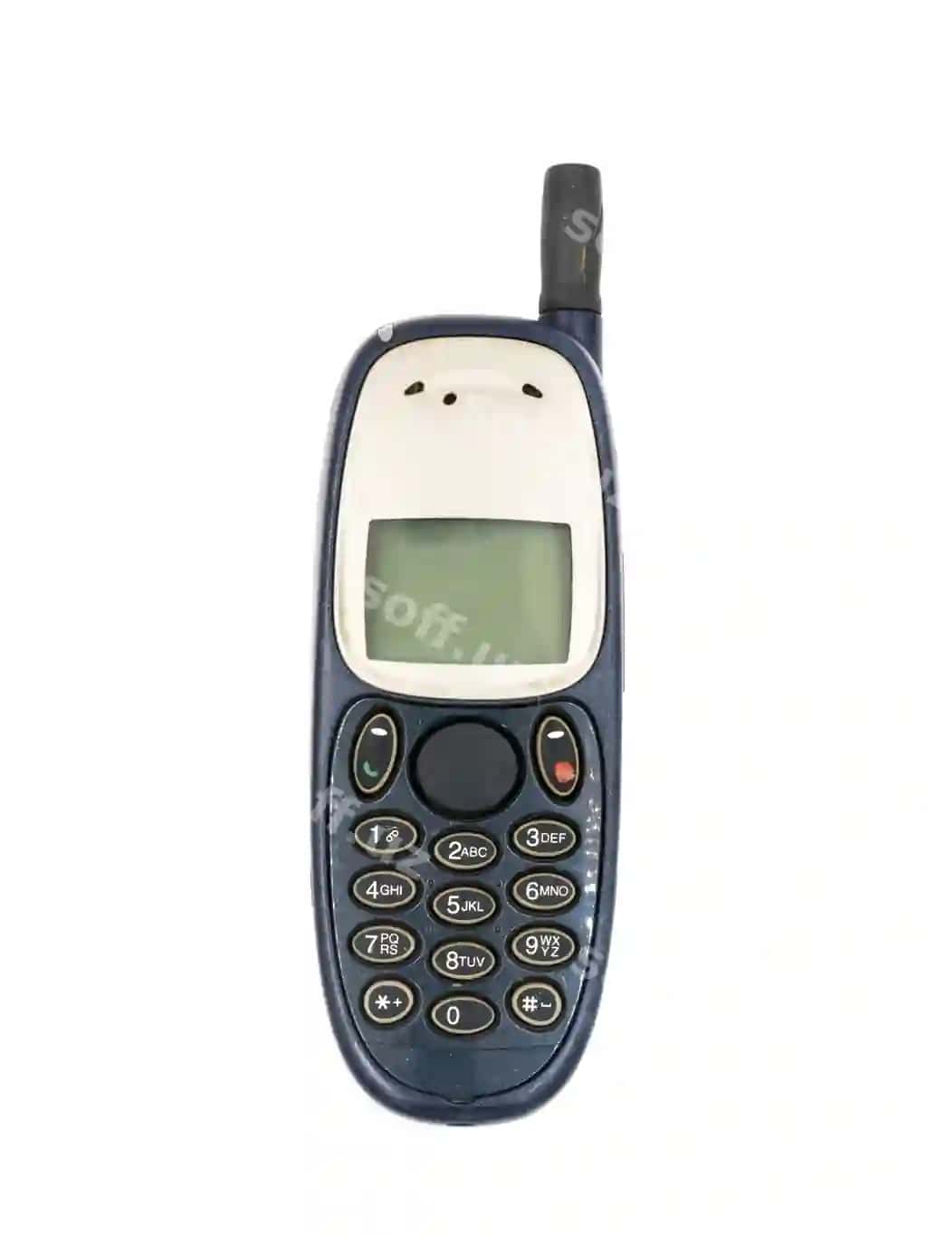 Eski mobil telefon oq fon | Old mobile phone white background