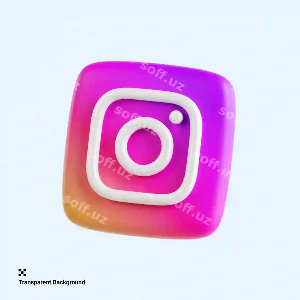 3d logo binofat Instagram | 3d logo vibrant instagram