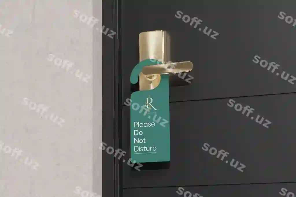 Eshik askari namunasi | Door hanger mockup