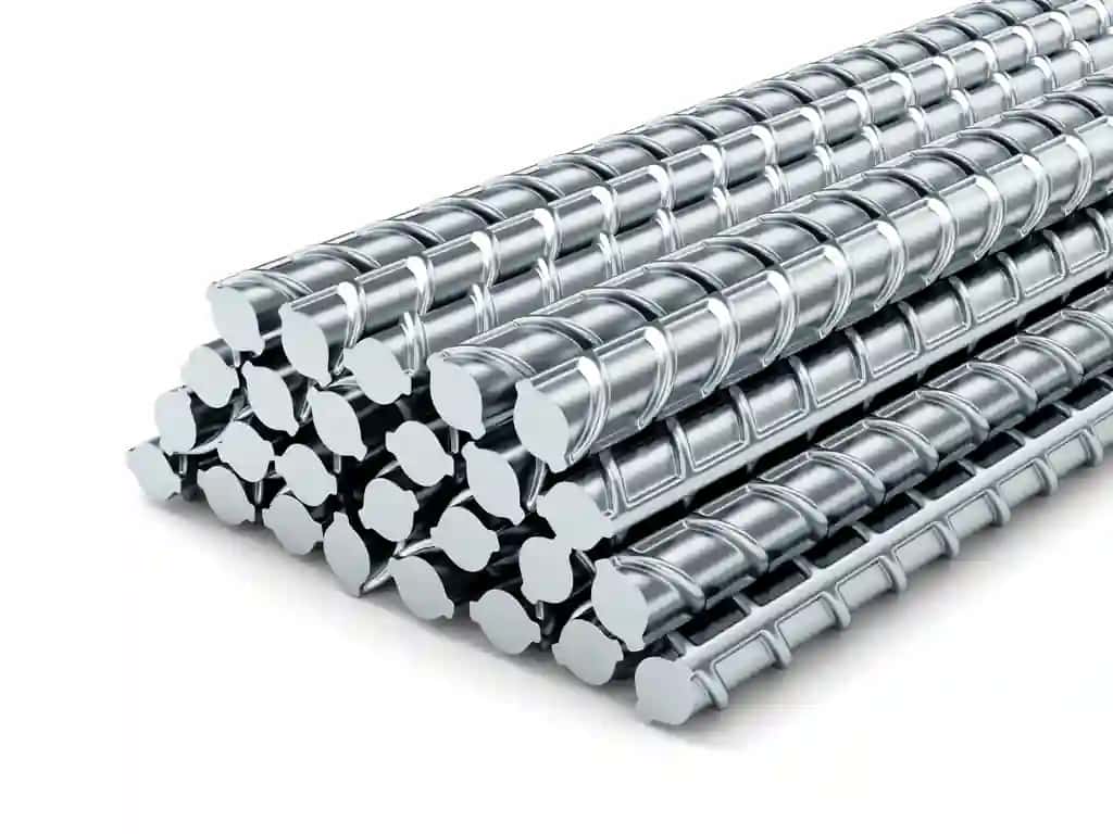 Armatura oq fonni qurish po'lat panjaralarini mustahkamlash | Reinforcing steel bars building armature white background