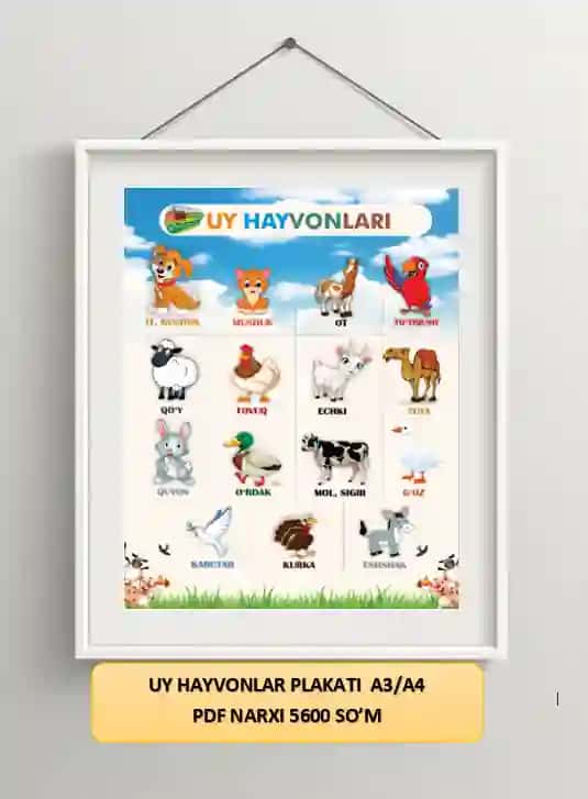 UY HAYVONLARI PLAKATI