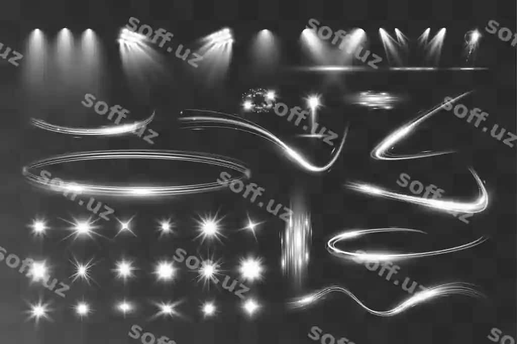 Yorqinlik flare dalg'a shina taslamavektor chiroq chiziq shinalish shina kumrush | Light flare wave shine effectvector glow line sparkle shine silver