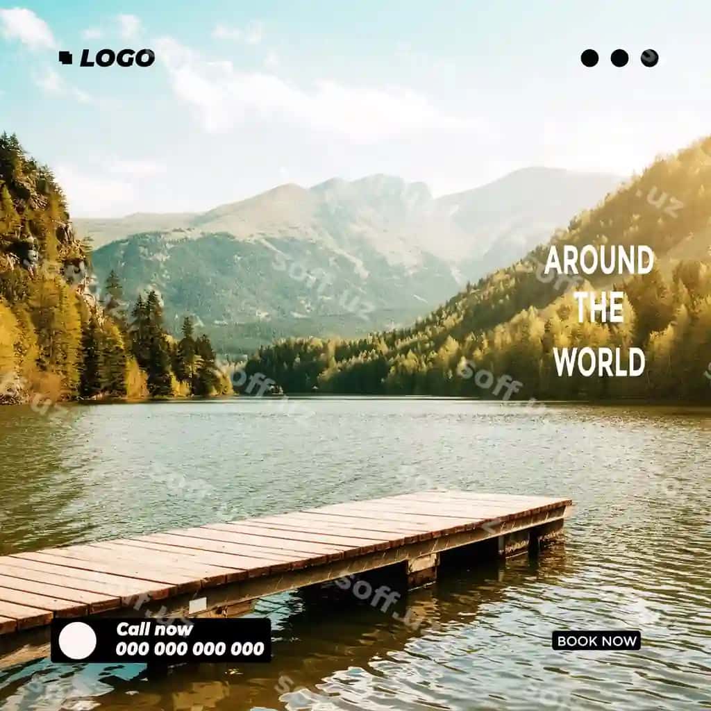 Dunyo sayohat post shabloni AI generatorini o'rganing | Explore world travel post template ai generator