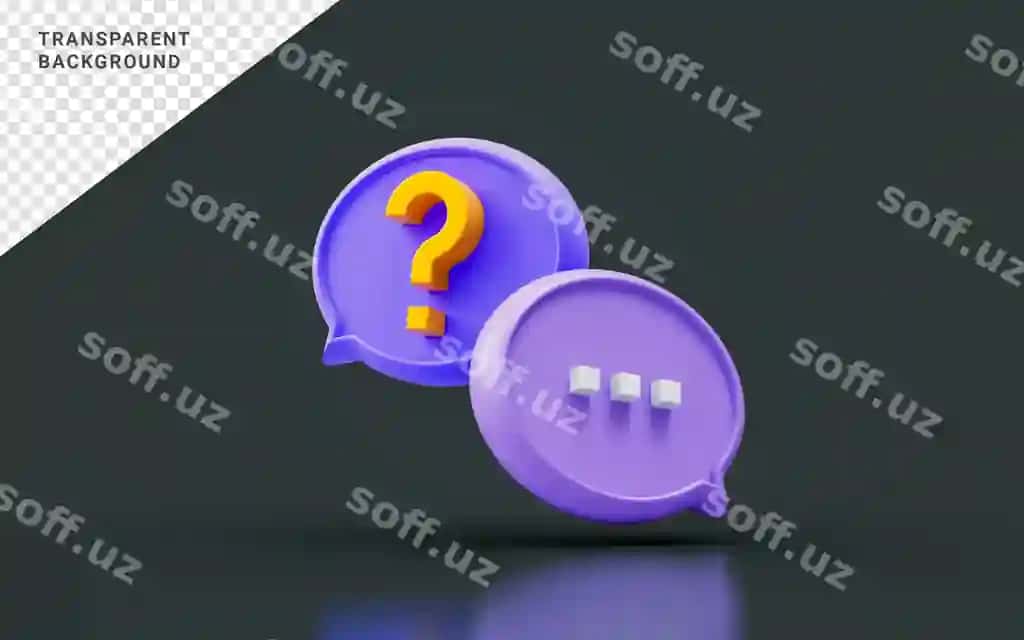 Savol belgisi matn xabar qorong'i fonda 3D render kontseptsiyasi | Question mark sing with text message dark background 3d render concept